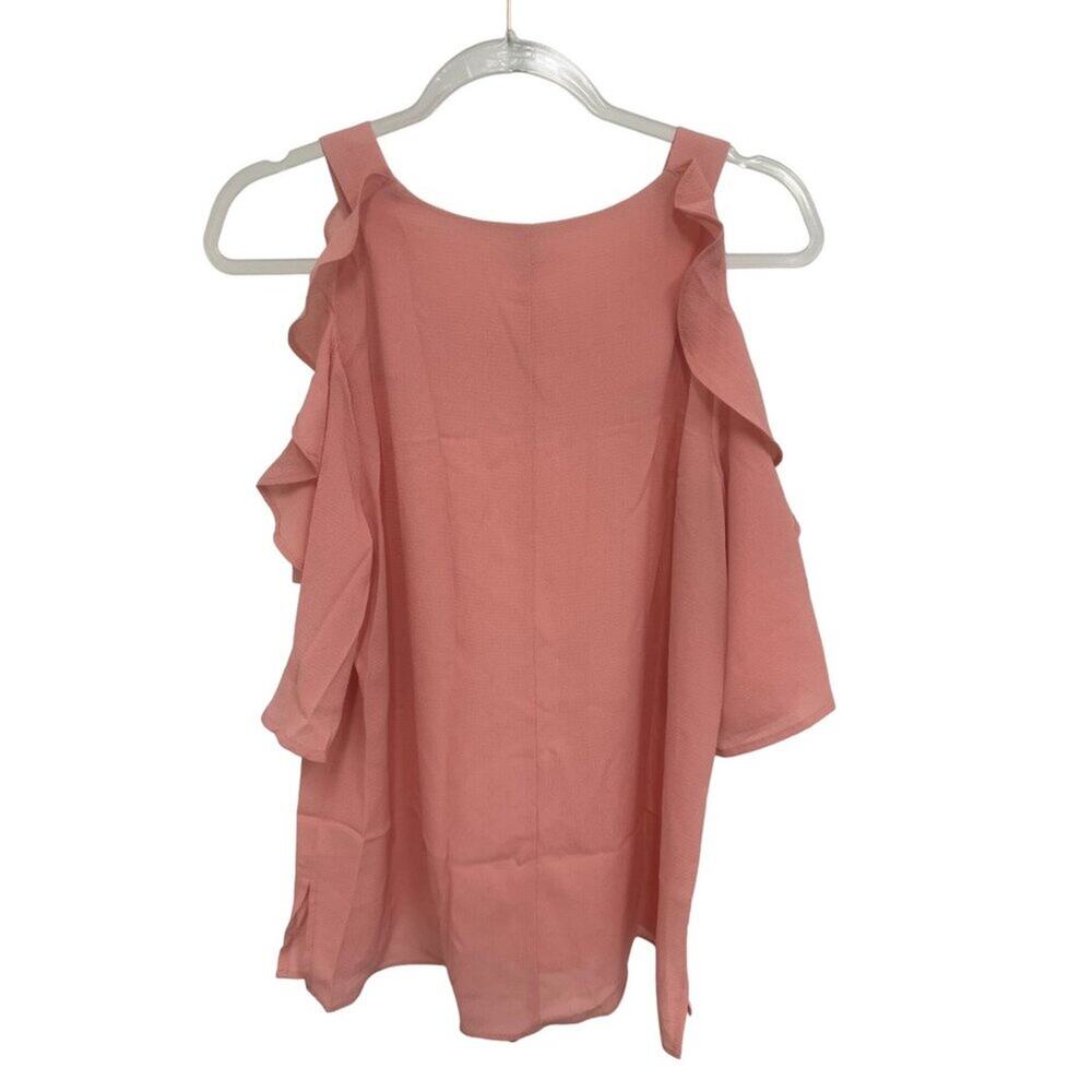 Umgee Pink Ruffle Blouse - Picture 2 of 3